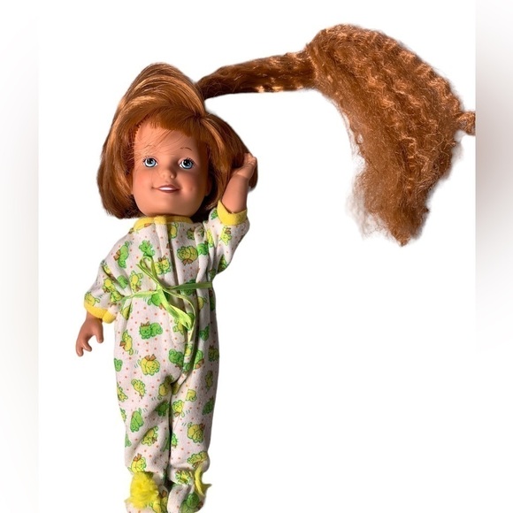 Vintage 1987 Playskool Dolly Surprise Grow Hair Doll With Clothes WORKS, 10'' PD - Picture 4 of 5